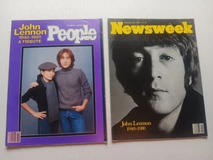 John Lennon People Magazine & Newsweek Magazine 12/22/80 Lot - Picture 1 of 6