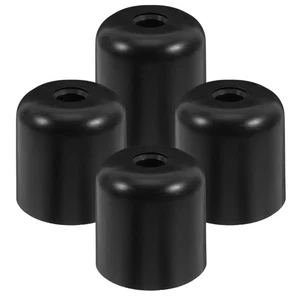 Extensores de silla de repuesto para patas de muebles de 4 piezas para altura negros - Imagen 1 de 12