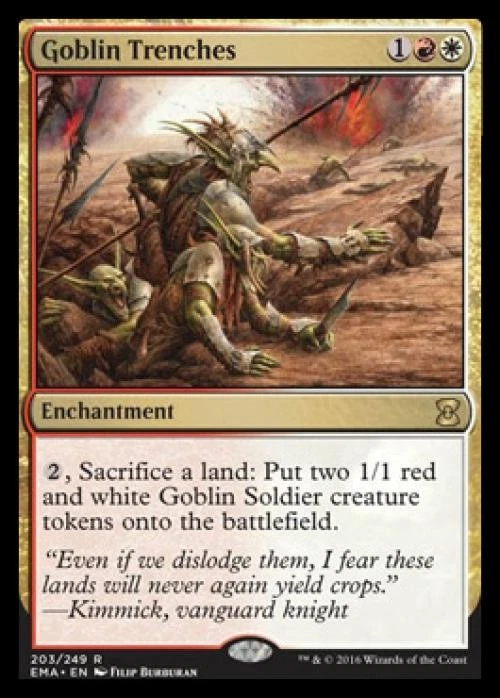 Goblin Trenches - Medium Play MTG Eternal Masters - Image 1 of 1