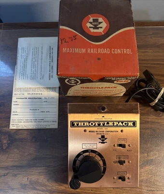 Paquete Acelerador Modelo 500 H.O. Cuerpo rectificador modelo vintage Train Control con caja Foto 1 de 4
