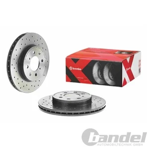 2X BREMBO BREMSSCHEIBEN 262mm GELOCHT/INNENBEL. VORNE PASSEND FÜR HONDA CIVIC - Bild 1 von 2