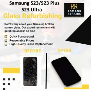 Samsung S23/S23 Plus/S23 Ultra Frontglas Ersatz Reparaturservice - Bild 1 von 11