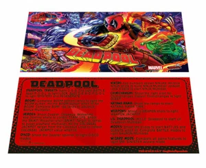 Stern Deadpool Pro Pinball Custom Apron Instruction Cards - Picture 1 of 4