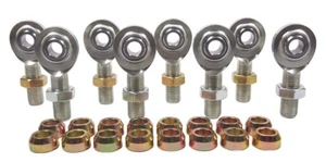 ECONOMY 4 LINK KIT 5/8 X 3/4-16 HEIM JOINT WITH 5/8 STEEL CONE SPACERS HEIMS - Picture 1 of 6