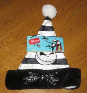 Disney Pesadilla Antes de Navidad JACK SKELLINGTON Sombrero de Papá Noel con Pom Pom Talla Única - Imagen 1 de 5