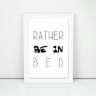 Rather Be In Bed, Classroom Poster, Geometric Prints, Photography Prints