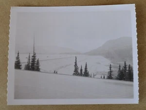 VTG Real Glossy B&W Polaroid Photo of Mining Waste Loveland Pass CO August 1961 - Picture 1 of 3