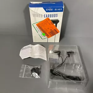 Sports Ready Wired Earbuds by Tzumi Includes Three Extra Pairs Silicone Tips - Picture 1 of 6