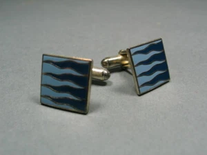 Vintage ACME Studio “Spikes" Enamel Cufflinks By Architect MICHAEL GRAVES - Picture 1 of 2