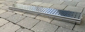 Entwässerungsrinne Terrassenrinne Rinne DRAINRINNE aus Aluminium ✔️1000mm