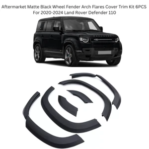 6PCS Black Car Wheel Arch Cover Trim Gloss For Land Rover Defender 110 2020-2023 - Picture 1 of 7