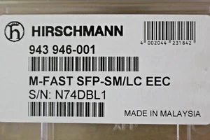 Hirschmann 943 946-001 M-FAST SFP-SM/LC EEC Transceiver P/N: FTLF1323P1BTR-HA - Picture 1 of 7