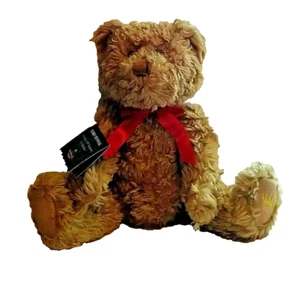 Hallmark Teddy-Tennial Teddy Bear Plush Brown 100th Anniversary Jointed 2002 - Picture 1 of 9