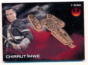 Star Wars Rogue One Series 1 Bronze Medallion Chirrut Imwe Y-Wing - Picture 1 of 1
