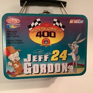 2001 JEFF GORDON #24 DUPONT/LOONEY TUNES MONTE CARLO W/BUGS BUNNY LUNCH BOX 1/64