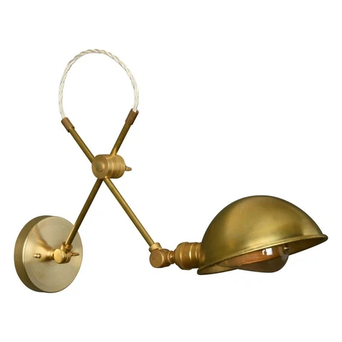 Modern Vintage Wall Sconce Sputnik Stunning Mid Century Brass Industrial Light Cover