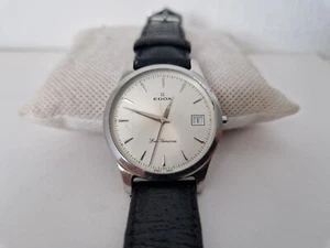 EDOX Les Genevez Quartz-Ref 70067-Silvered Dial-Stainless Steel Case-Not Working - Picture 1 of 7