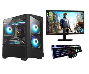 FCS Fast Gaming PC Computer Intel Core i3 8GB 500GB HDD Windows11 2GB GT730 - Bild 1 von 6