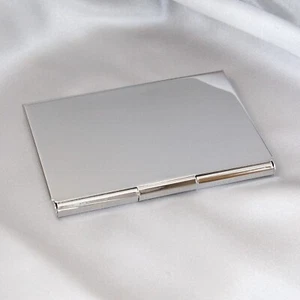 Silver plated Business Name Card Holder Case Elegant Giftware - Picture 1 of 10