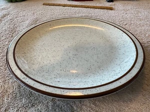 Vintage Jackson China Falls Creek PA 10" Plate Brown Stripes & Speckles - Picture 1 of 5