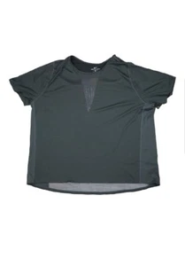 NIKE WOMENS PLUS MESH INSET RUNNING SHIRT, Anthracite, 1x - Picture 1 of 1