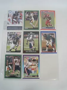 Lotto di 8 carte giocatore Chicago Bears NFL con foglio raccoglitore (Bernard Berrian) - Foto 1 di 8