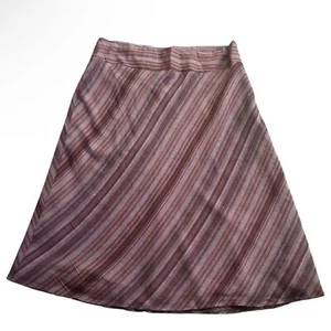 Ashley Stewart Women’s Plus Size 20 Striped A-Line Skirt with Side Zipper - Picture 1 of 7