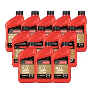 Motorcraft OEM Full Synthetic Motor Oil SAE 5W-30 - 12 Quart - Picture 1 of 1