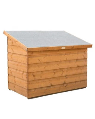 ROWLINSON GARDEN SUPPLIES LTD Large Wooden Garden Storage Unit Box Chest 460L Outdoor 10 Year Guarantee