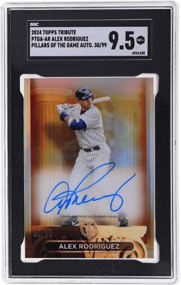 2024 Topps Tribute Alex Rodriguez Pillars of the Game Auto #PTGA-AR /99 SGC 9.5 - Image 1 of 2