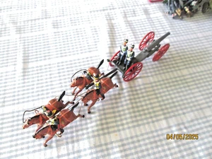 Britains /etc Lead- Gun Team -Restored Unboxed - Picture 1 of 13