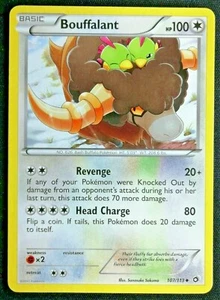 BOUFFALANT 107/113 Non Comune in Inglese POKEMON B&W Legendary Treasures - Foto 1 di 1