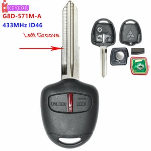 Llavero remoto sin cortar 2B 433 MHz ID46 para Mitsubishi Pajero 2007-2012 G8D-571M-A - Imagen 1 de 1