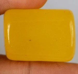 Madagaskar gelber Saphir 84,30 Karat natürlicher ausgefallener Cabochon Trommelstein - Bild 1 von 9