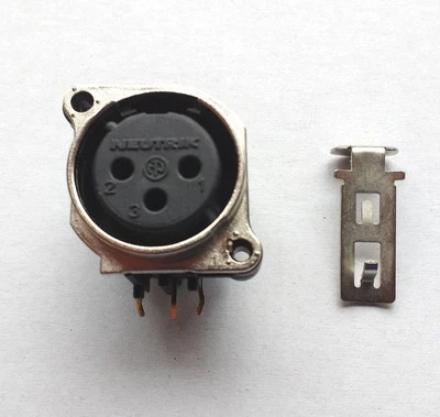 Neutrik NC3FBH1-D 3-polige Buchse XLR Buchse horizontal PCB Halterung B-Form