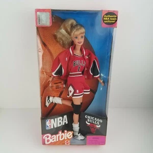 NBA Chicago Bulls Barbie 1998 Blonde Team Uniform Doll Limited Edition Sport NIB - Picture 1 of 12