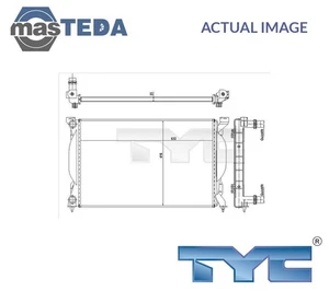 702-0012-R ENGINE COOLING RADIATOR TYC FOR AUDI A4 B7,A4 B6,A6 C5,8EC,8ED,8E2 - Picture 1 of 5