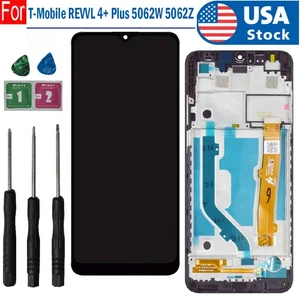 For T-Mobile REVVL 4+ Plus 5062W 5062Z LCD Display Touch Screen Assembly w/Frame - Picture 1 of 6