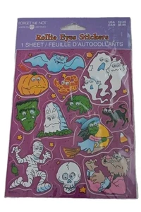 Neu Vintage Halloween Rollie Augen Aufkleber American Greetings Vergissmeinnicht - Bild 1 von 5