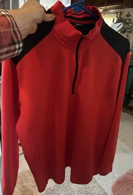 Nike Dri-Fit Golf Hombre Manga Corta Polo Grande Rojo Negro Foto 1 de 4