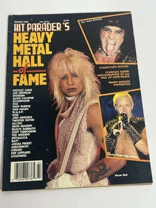 Hit Parader Magazine Winter 1986 Heavy Metal Hall Of Fame, Crue, KISS, Led Zep - Picture 1 of 8