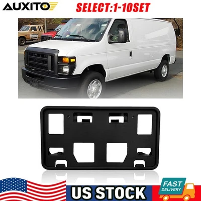 Front Bumper License Plate Holder Bracket For Ford E-350 Super Duty 2008-21 1-5X - Image 1 of 4