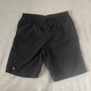 Lacoste pantaloncino da bagno uomo con logo, con fodera in rete nero - Foto 1 di 9