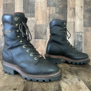 Chippewa 25406 Chip A Tex Waterproof Plain Toe Ankle Work Boots Mens 10 E - Picture 1 of 12