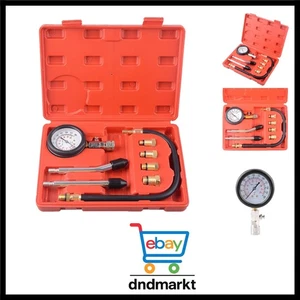Kompressionsprüfer Set Kompressionstester Motor Kompression prüfen meßen Kfz ... - Bild 1 von 9