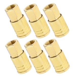  6 Stück Luftschlauch Verbinder Armaturen Kompressor Kupplung Ersatz - Bild 1 von 18