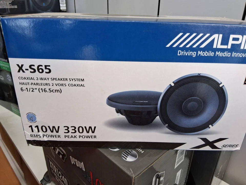 Alpine X-S65 6.5" 2-Way Coaxial Speaker System - Image 1 of 1
