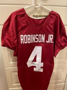 Brian Robinson jr signed Alabama Crimson Tide Game Cut Jersey, JSA - Picture 1 of 6