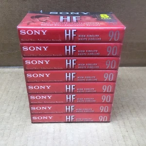 NUEVO PAQUETE DE 8 cintas de casete de audio en blanco Sony HF 90 minutos de alta fidelidad C-90HFL - Imagen 1 de 4