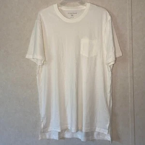 Five Four Mens Round Neck Short Sleeve T Shirt Color White Size Medium - Picture 1 of 6